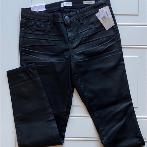 Jessica Simpson Denim - NWT JESSICA SIMPSON Coated Black Jeans SZ 30